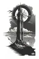 stephen king dark tower sleve tattoo design idea