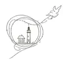 lights will guide you home tattoo design idea