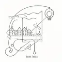 lights will guide you home tattoo design idea