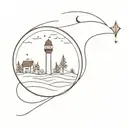 lights will guide you home tattoo design idea