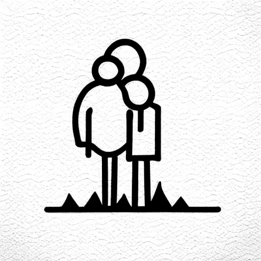 dad and son tattoo design idea