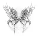 miscarriage, wings, lylia  tattoo design idea