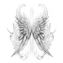 miscarriage, wings, lylia  tattoo design idea