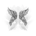 miscarriage, wings, lylia  tattoo design idea