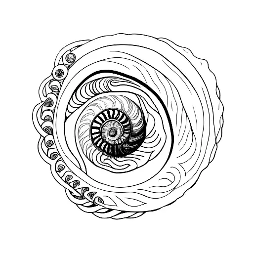 nautilus  tattoo design idea
