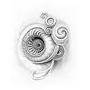 nautilus  tattoo design idea