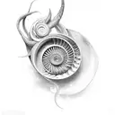 nautilus  tattoo design idea
