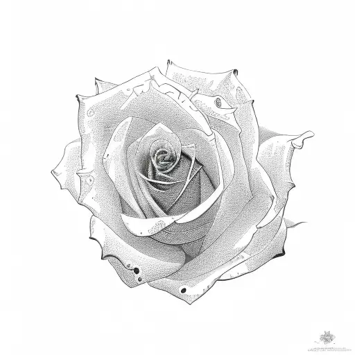 vine rose  tattoo design idea