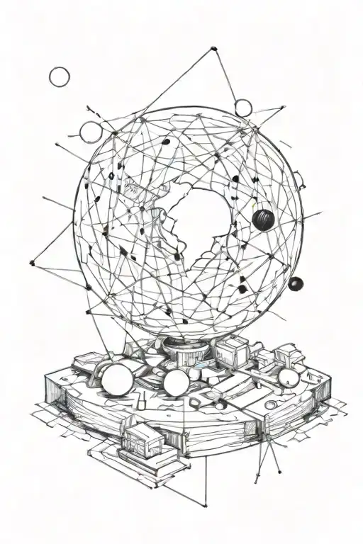 epistemistic nihilism aesthetic black tattoo design idea