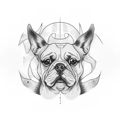three head dog, full body tattoo design idea