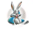 bugs bunny  tattoo design idea