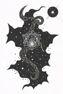Constellation formed from combining scorpio gemini capricorn aquarius cancer and leo tattoo design idea