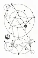 Constellation formed from combining scorpio gemini capricorn aquarius cancer and leo tattoo design idea