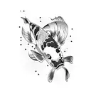 2 Koi Fish tattoo design idea