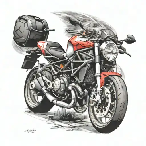 create ducati monster tattoo design idea