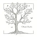 Thats life tree tattoo design idea