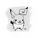 Pikachu  tattoo design idea