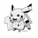 Pikachu  tattoo design idea