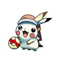 Pikachu com pokébola  tattoo design idea