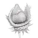 scottish thistle  tattoo design idea