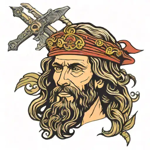 Jesus Christ USMC  tattoo design idea