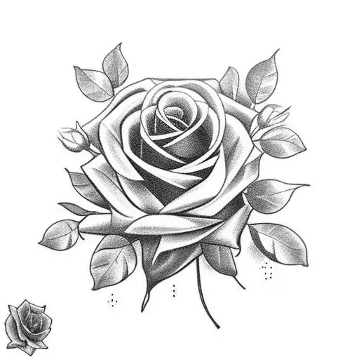 engine block used as vase for a bouquet of pot leaves and yellow roses tattoo design idea