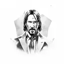 john wick tattoo design idea