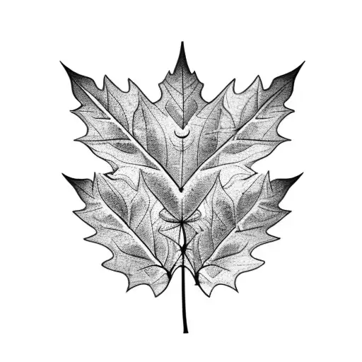 hazel leaf  tattoo design idea