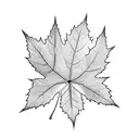 hazel leaf and maple leaf tattoo design idea