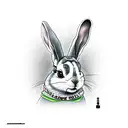 Bad bunny tattoo design idea