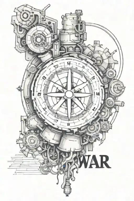 stop war tattoo design idea