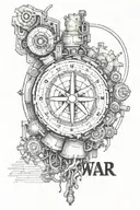 stop war tattoo design idea