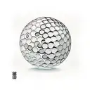 A golf ball transforming into a gaming controller tattoo design idea