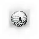 A golf ball transforming into a gaming controller tattoo design idea