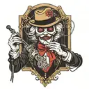 puppet master with strings tattoo design idea