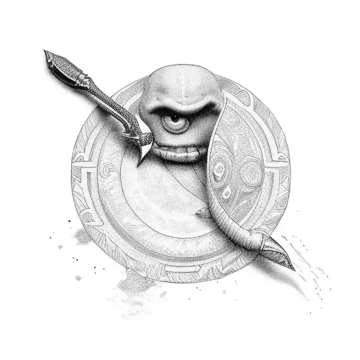 David y goliath tattoo design idea