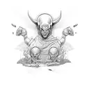 David y goliath tattoo design idea