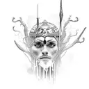 David y goliath tattoo design idea