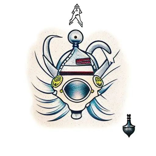 a person who skates  tattoo design idea