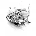 barracuda tattoo design idea