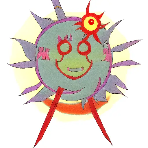 sun god nika tattoo design idea