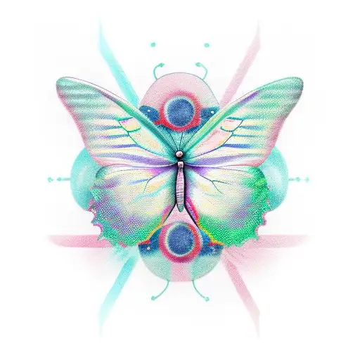 butterflies number 22 cancer sign tattoo design idea