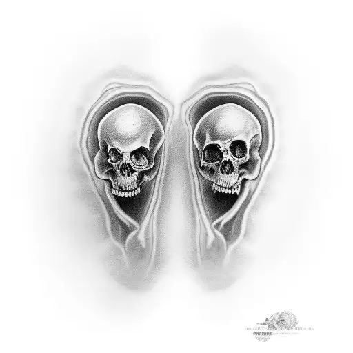 miscarriage of two kids tattoo design idea