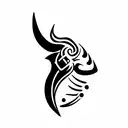 BRUJULA VIKINGA tattoo design idea