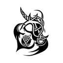 BRUJULA VIKINGA tattoo design idea