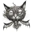 A surreal and abstract representation of Stephen King's imagination tattoo design idea