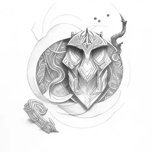 zelda and narsil tattoo design idea