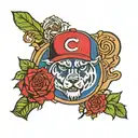 Chicago Cubs and CG together tattoo design idea