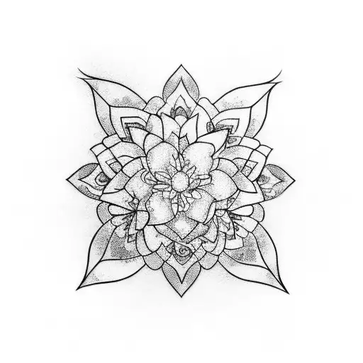 Jasmine flower and single japanese word tattoo design idea