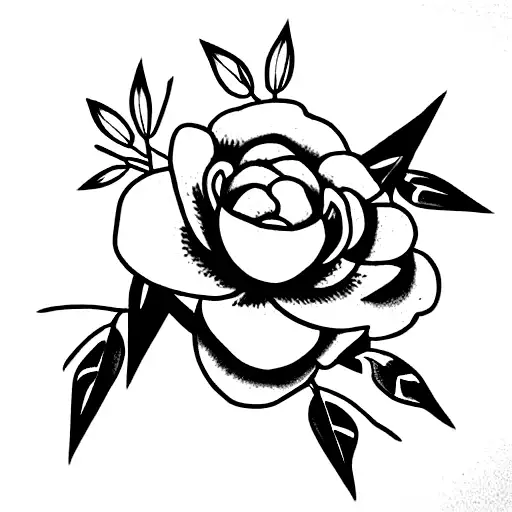 a japanese word with jasmine flower tattoo design idea